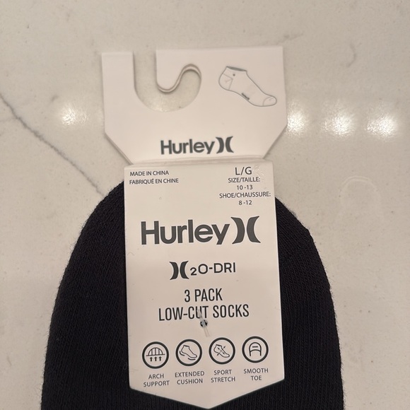 Men’s Hurley 3 pack low cut socks nwt size large - Picture 2 of 4